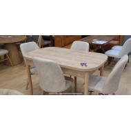 201 Torna Salon Masa Takımı - Safir Meşe