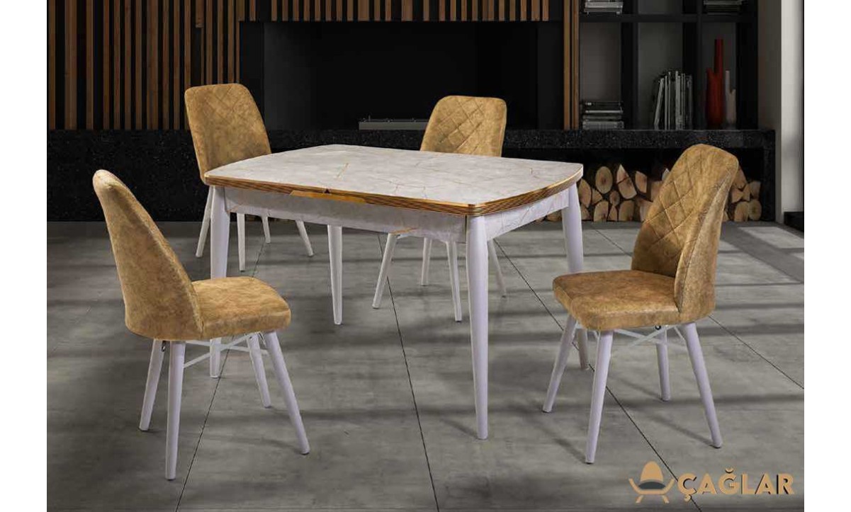 207 Lara Mutfak Masa Takımı - Ares Gri