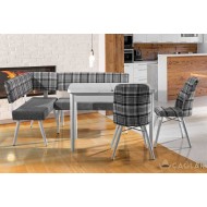 100 Torna Mutfak Köşe Takımı - Düz Beyaz