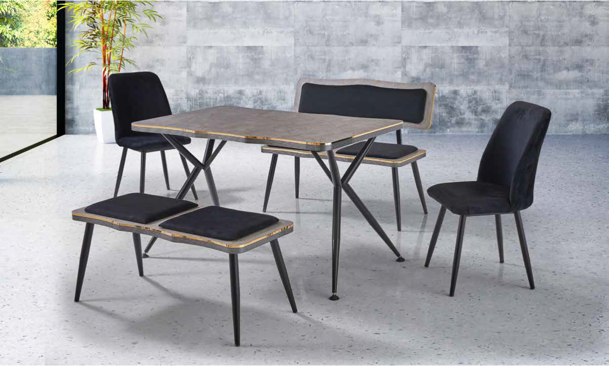 302 Arya Sabit Mutfak Masası - Ares Gold